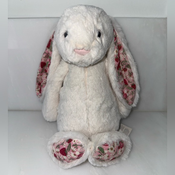 Jellycat Blossom Cream Bunny- Berry Medium - Picture 2 of 3